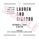 Virtual Wedding E-invite Design And Sending Service