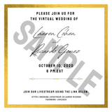 Virtual Wedding E-invite Design And Sending Service
