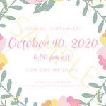 Virtual Wedding E-invite Design And Sending Service